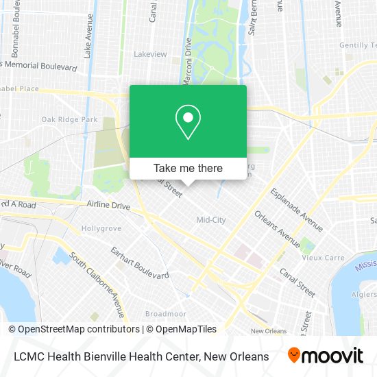 LCMC Health Bienville Health Center map