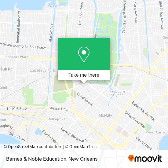 Mapa de Barnes & Noble Education