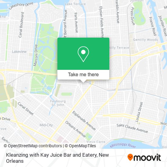 Kleanzing with Kay Juice Bar and Eatery map