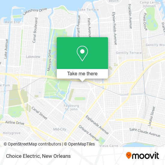 Choice Electric map
