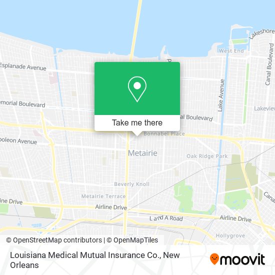 Louisiana Medical Mutual Insurance Co. map