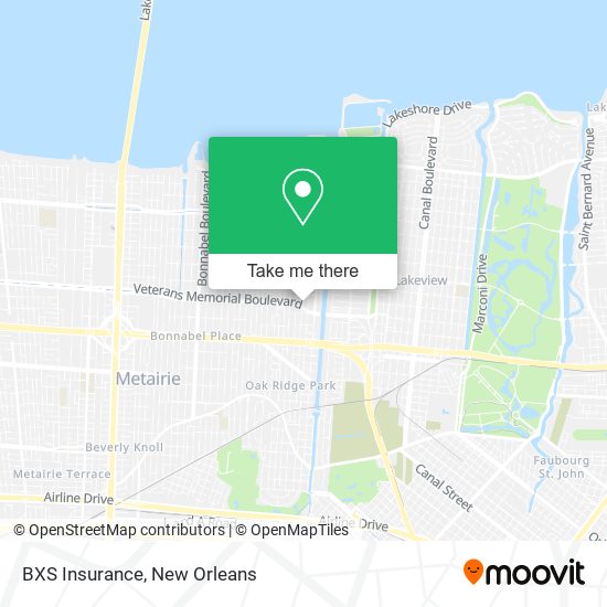 BXS Insurance map