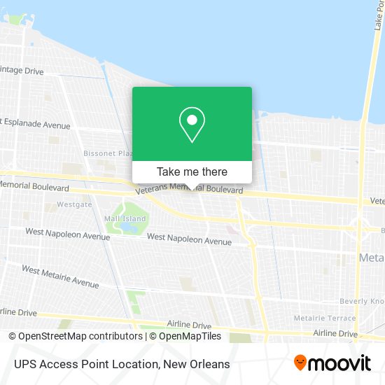 UPS Access Point Location map