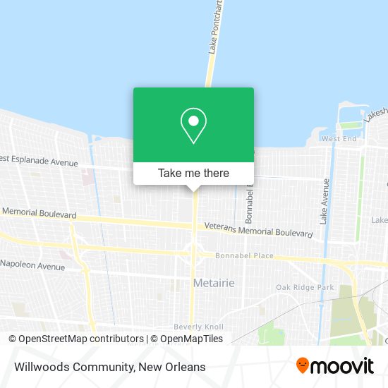 Willwoods Community map