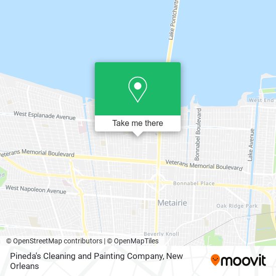 Mapa de Pineda's Cleaning and Painting Company