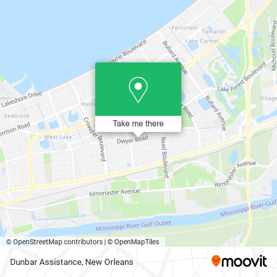 Mapa de Dunbar Assistance