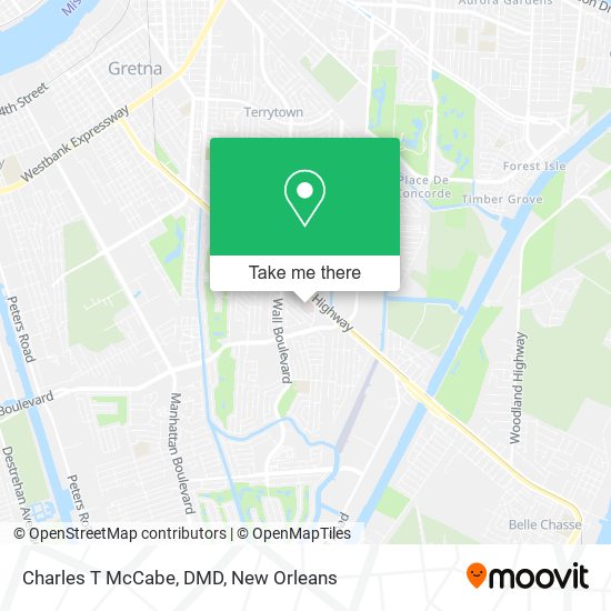 Charles T McCabe, DMD map