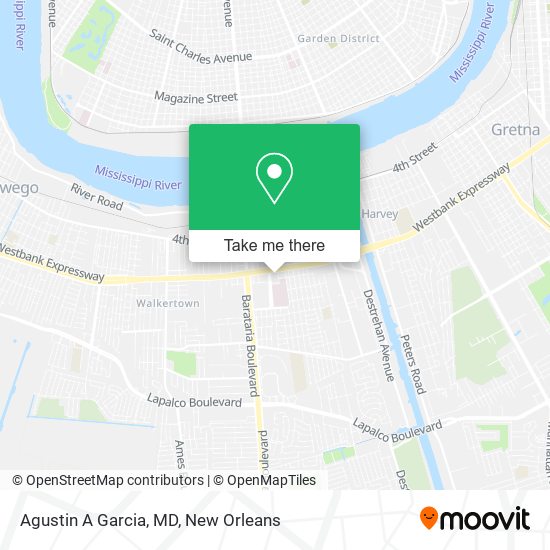 Mapa de Agustin A Garcia, MD