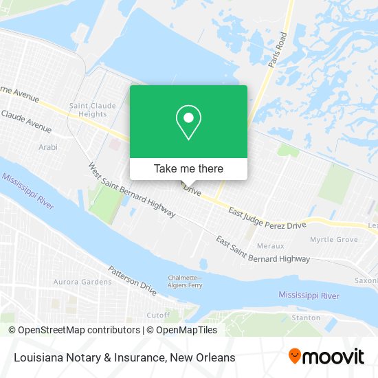 Mapa de Louisiana Notary & Insurance