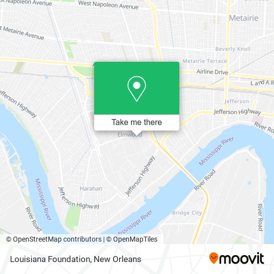Mapa de Louisiana Foundation