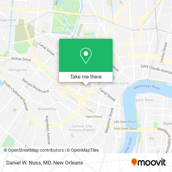 Daniel W. Nuss, MD map