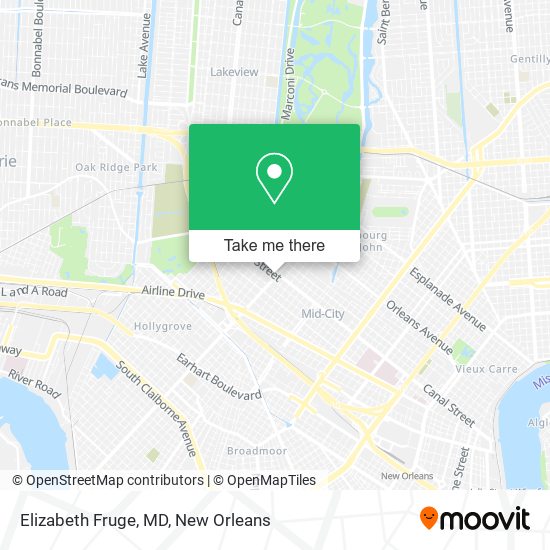 Elizabeth Fruge, MD map
