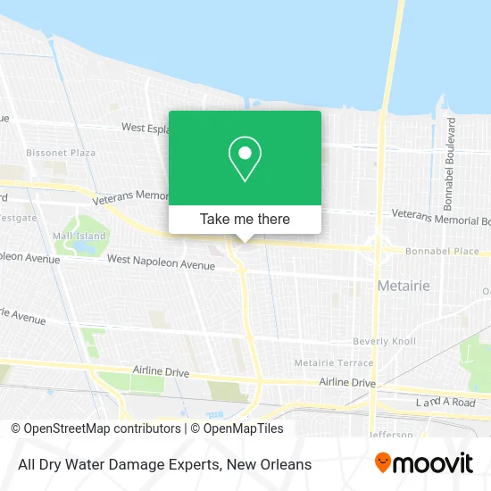 All Dry Water Damage Experts map