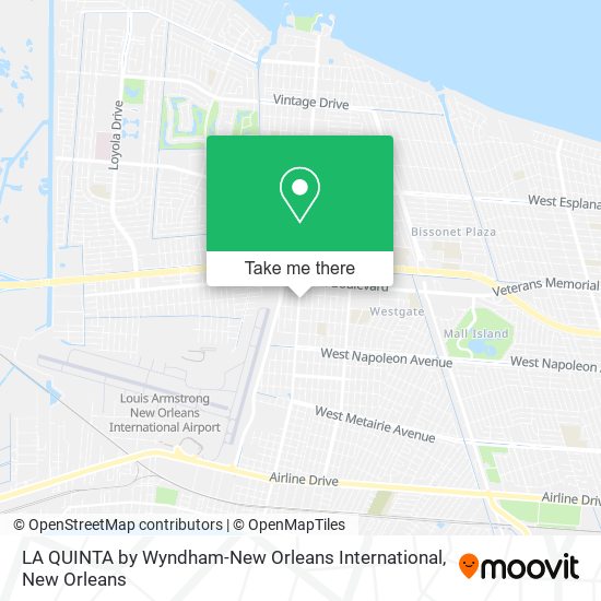 LA QUINTA by Wyndham-New Orleans International map