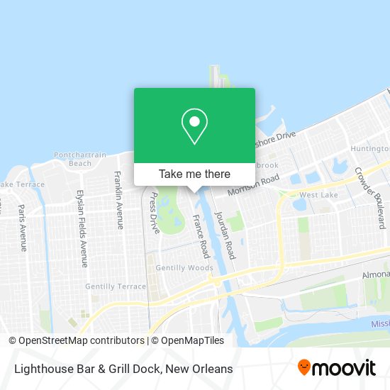 Mapa de Lighthouse Bar & Grill Dock