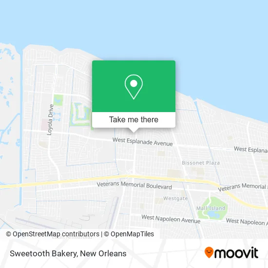 Mapa de Sweetooth Bakery