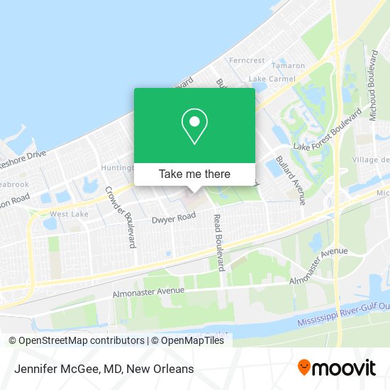 Jennifer McGee, MD map