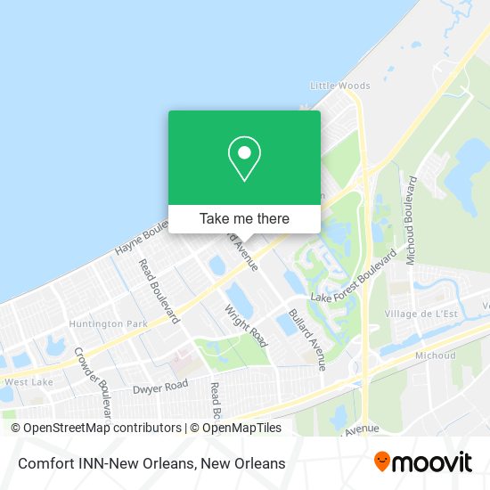 Comfort INN-New Orleans map