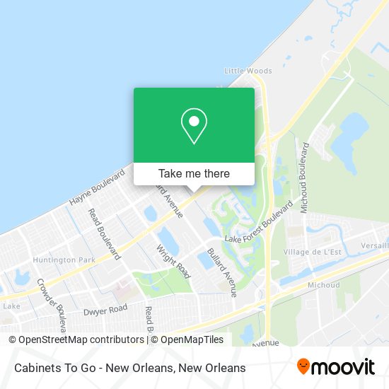 Cabinets To Go - New Orleans map