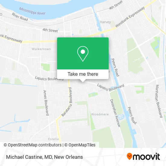 Michael Castine, MD map