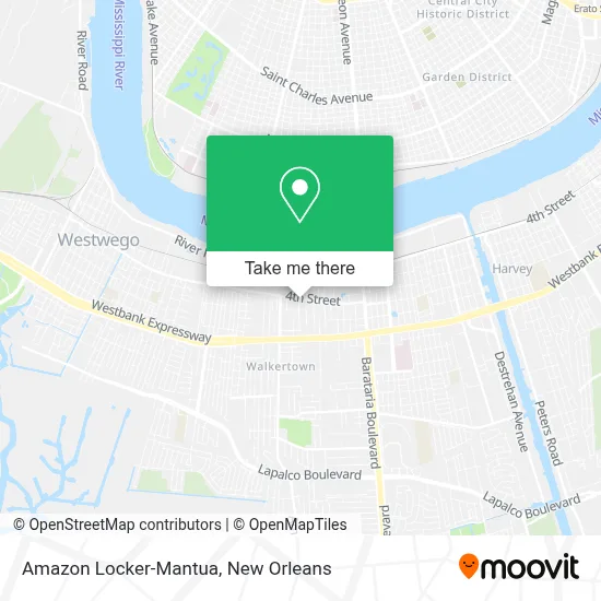 Amazon Locker-Mantua map