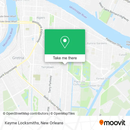 Keyme Locksmiths map