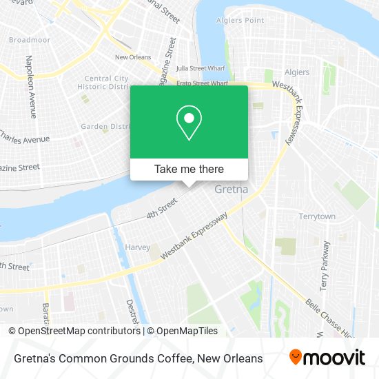 Gretna's Common Grounds Coffee map