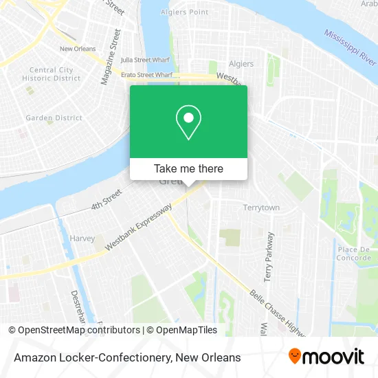 Amazon Locker-Confectionery map