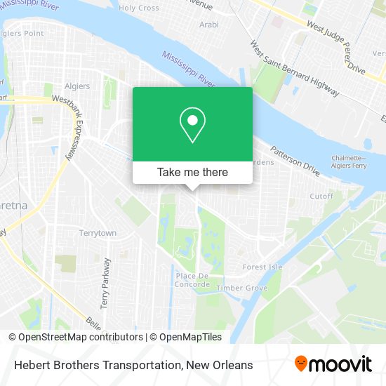Hebert Brothers Transportation map