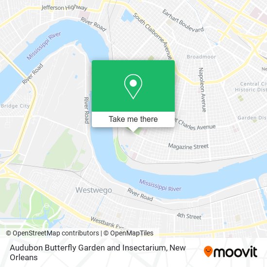 Audubon Butterfly Garden and Insectarium map