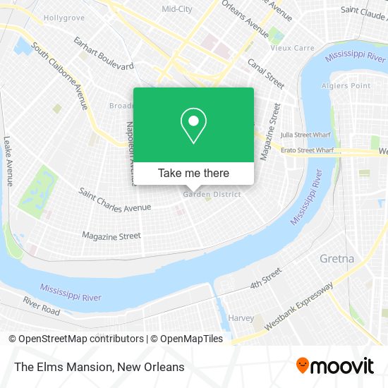 The Elms Mansion map