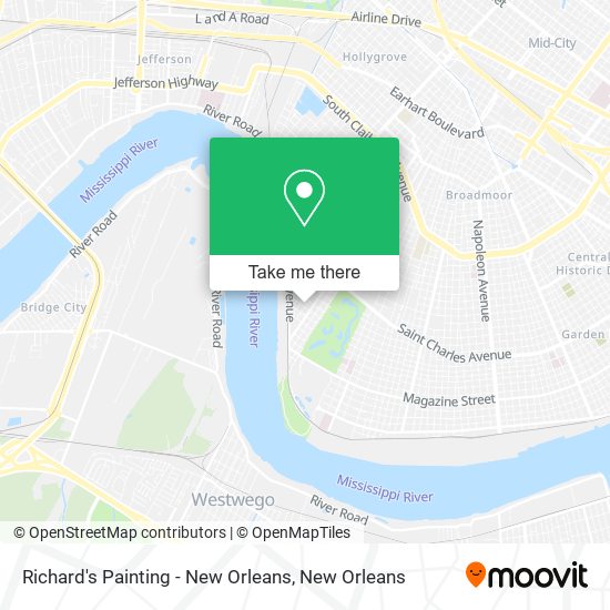 Richard's Painting - New Orleans map