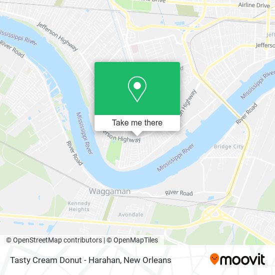 Tasty Cream Donut - Harahan map