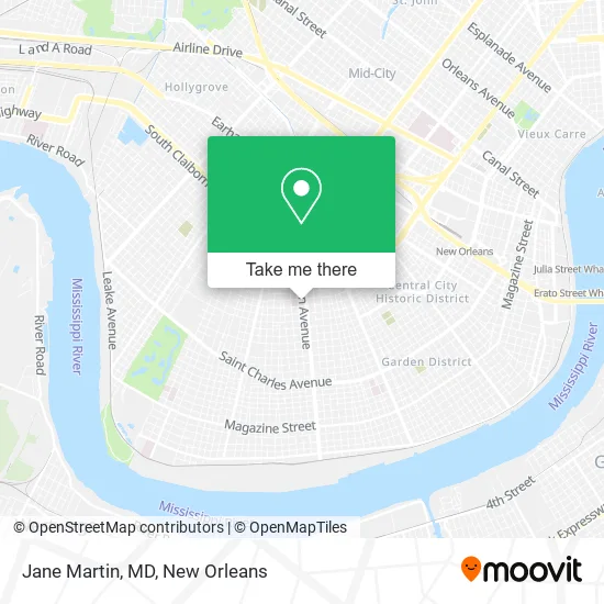 Jane Martin, MD map