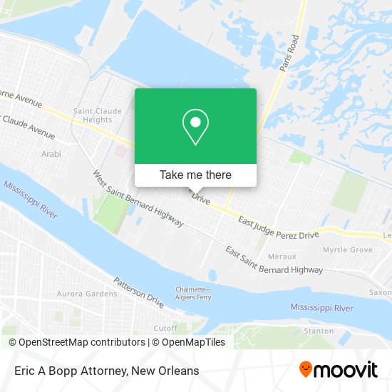 Eric A Bopp Attorney map