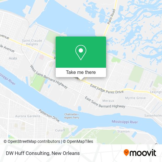 Mapa de DW Huff Consulting