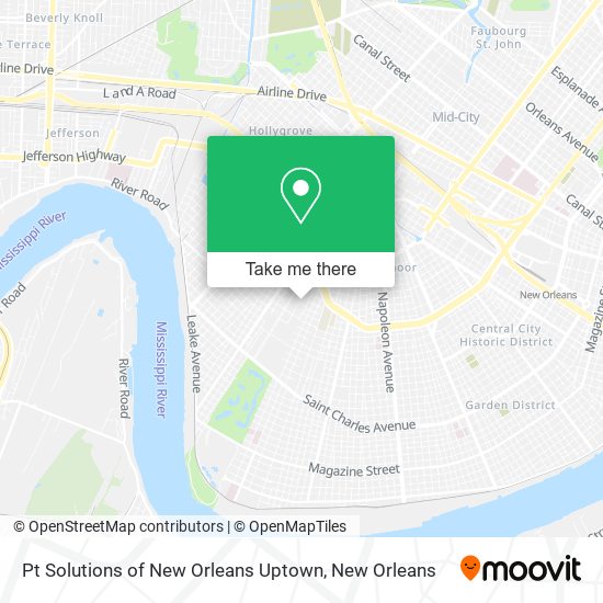 Mapa de Pt Solutions of New Orleans Uptown