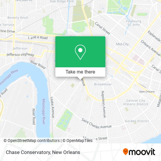 Mapa de Chase Conservatory
