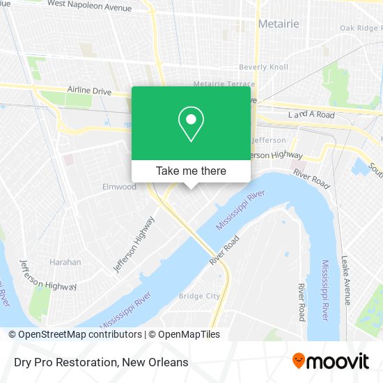 Mapa de Dry Pro Restoration