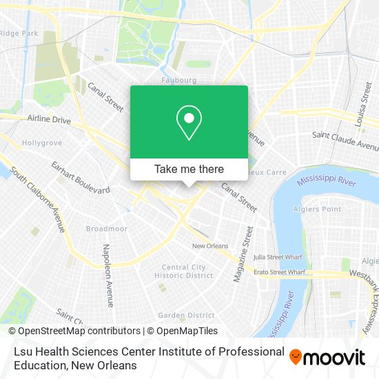 Lsu Health Sciences Center Institute of Professional Education map