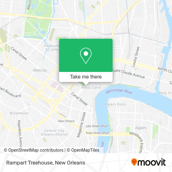 Rampart Treehouse map