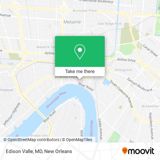 Edison Valle, MD map