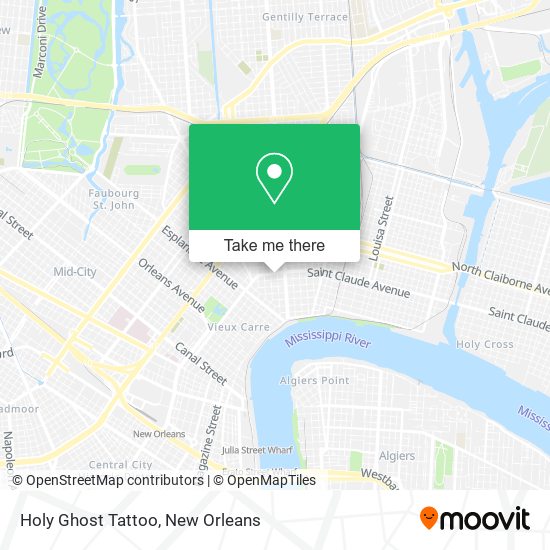 Holy Ghost Tattoo map