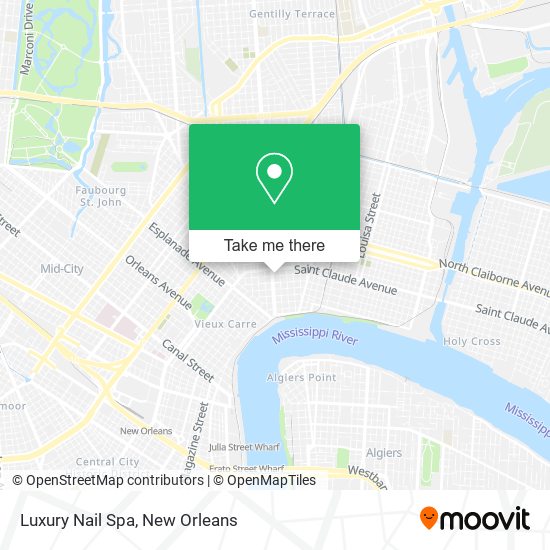 Mapa de Luxury Nail Spa