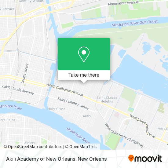 Akili Academy of New Orleans map
