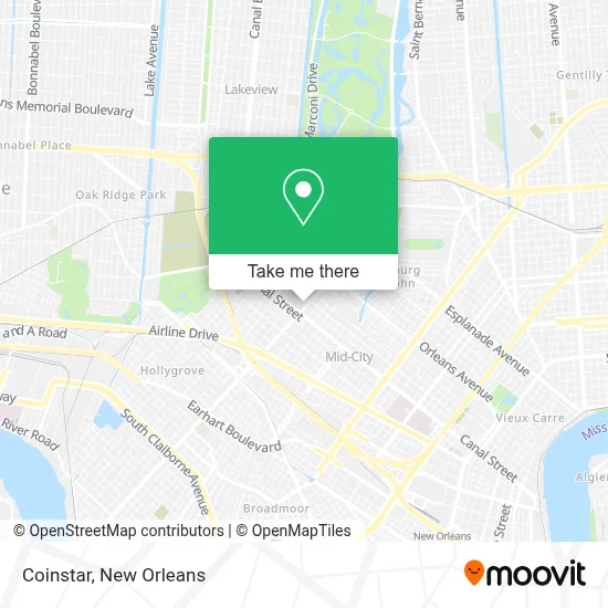Coinstar map