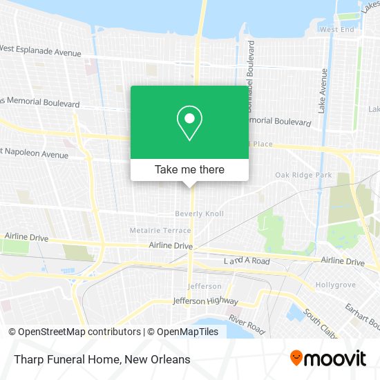 Tharp Funeral Home map
