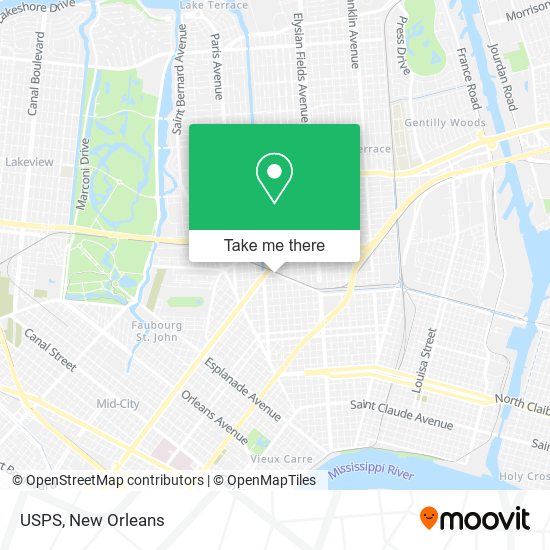 Mapa de USPS