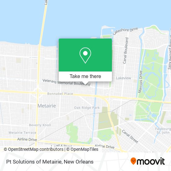 Pt Solutions of Metairie map