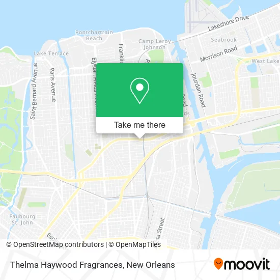 Thelma Haywood Fragrances map